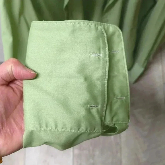 Lime Green 1960's Men's  Shirt - Picture 6 of 8